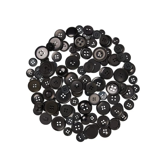 Black Buttons Value Pack By Loops &#x26; Threads&#xAE;
